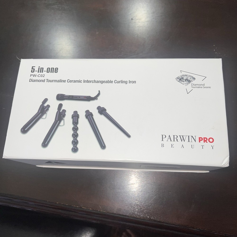 PARWIN PRO 5-in-1 Interchangeable Curling Wand Set for Versatile Styling