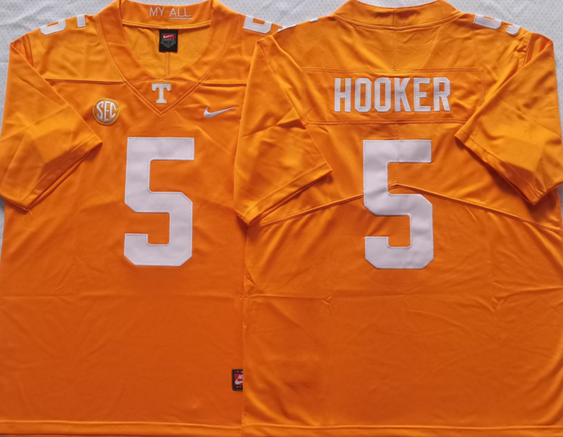 Hendon Hooker Tennessee Vols Orange Stitched Jersey 5 for Men Sizes S-3XL