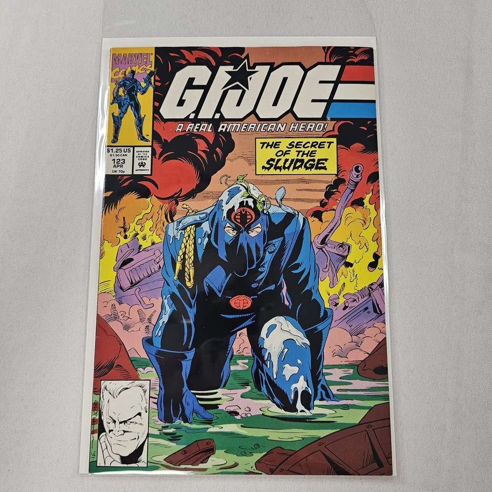 G.I. Joe A Real American Hero #123 Marvel Comics 1982 Snake Eyes Scarlett READ⬇