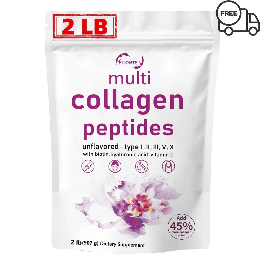 EOCUTE Multi Collagen Peptides Powder