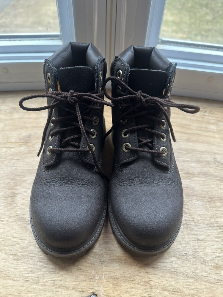 Little Kids Timberland 6-Inch Dark Brown Premium Boots Size 13
