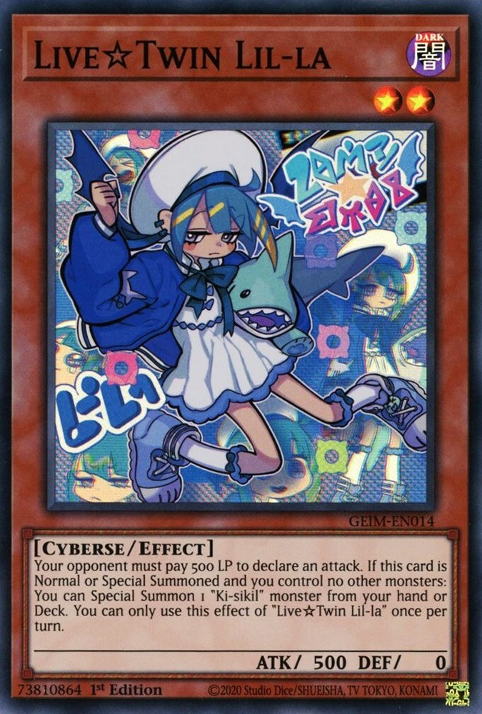 Live Twin Lil-la GEIM-EN014 Genesis Impact 1st Edition Ultra-Rare Collectible Card
