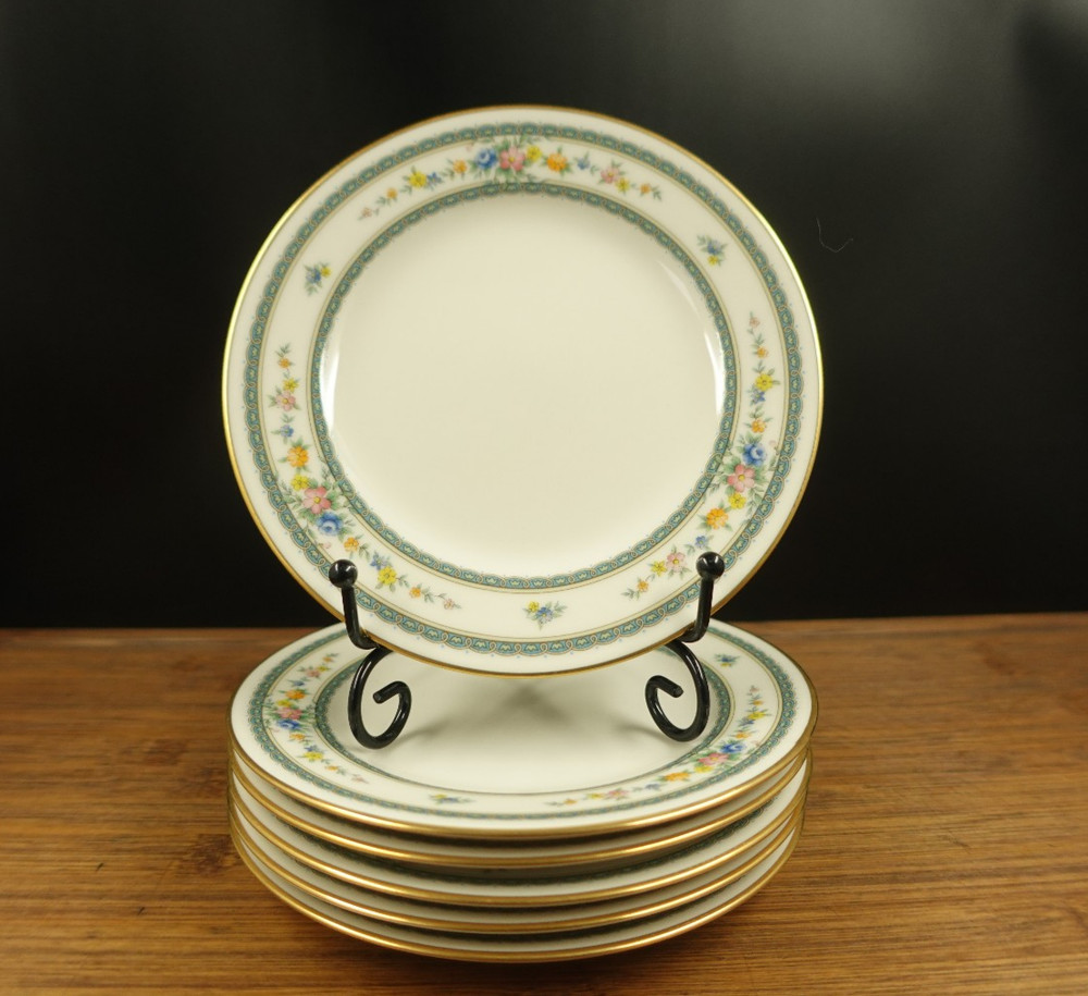 6 Noritake Ivory China Amenity Bread & Butter Plates 6 1/2” Japan #7228
