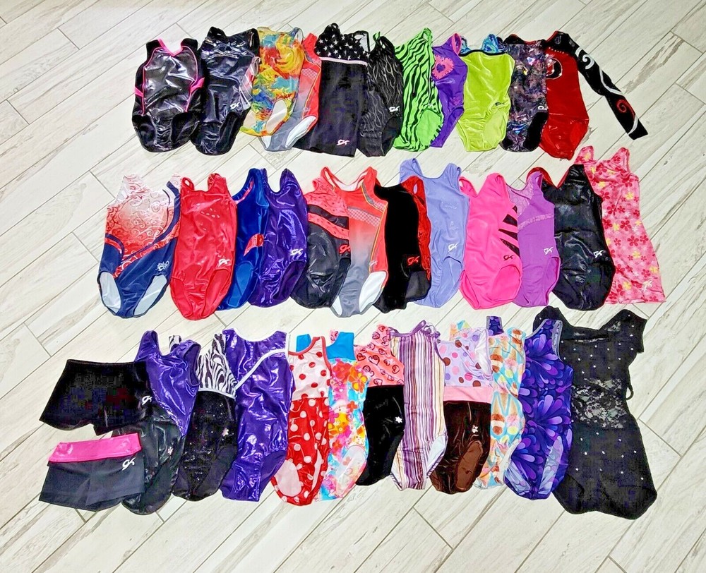 INVENTORY CLEARANCE SALE! Child Medium Gymnastics Dance Leotards GK Plum Destira-image