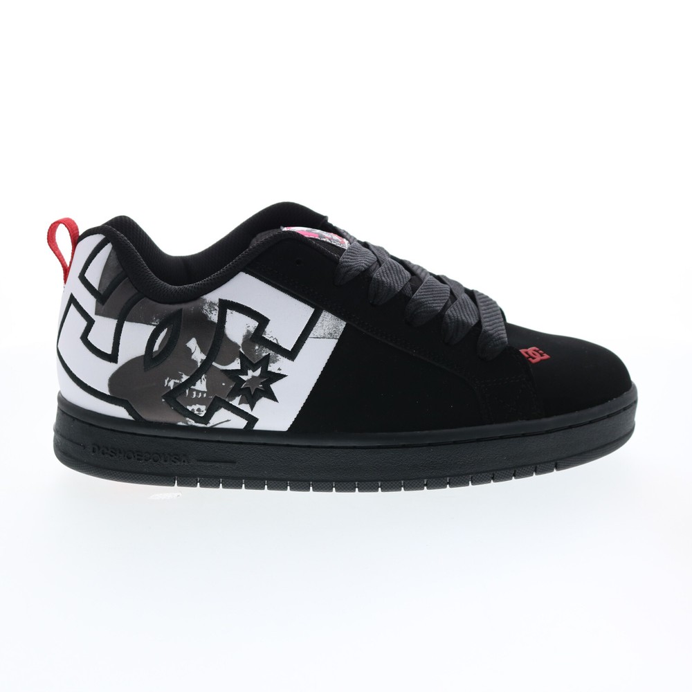 DC Andy Warhol Court Graffik SQ Mens Black Skate Inspired Sneakers Shoes