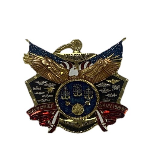 USN 2016 CPO Chief Pride Day Challenge Coin USS Midway San Diego-image