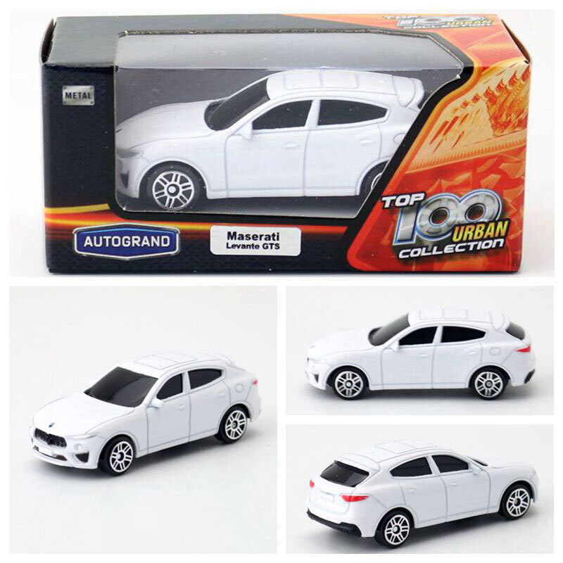 1/64 White Maserati Levante GTS Diecast Model Toy Car for Kids Boys Gift