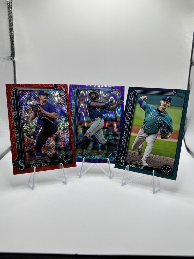 Mariners Lot: Troy Taylor/5 USP, Bryce Miller Team Match, Arozarena Chrome /250