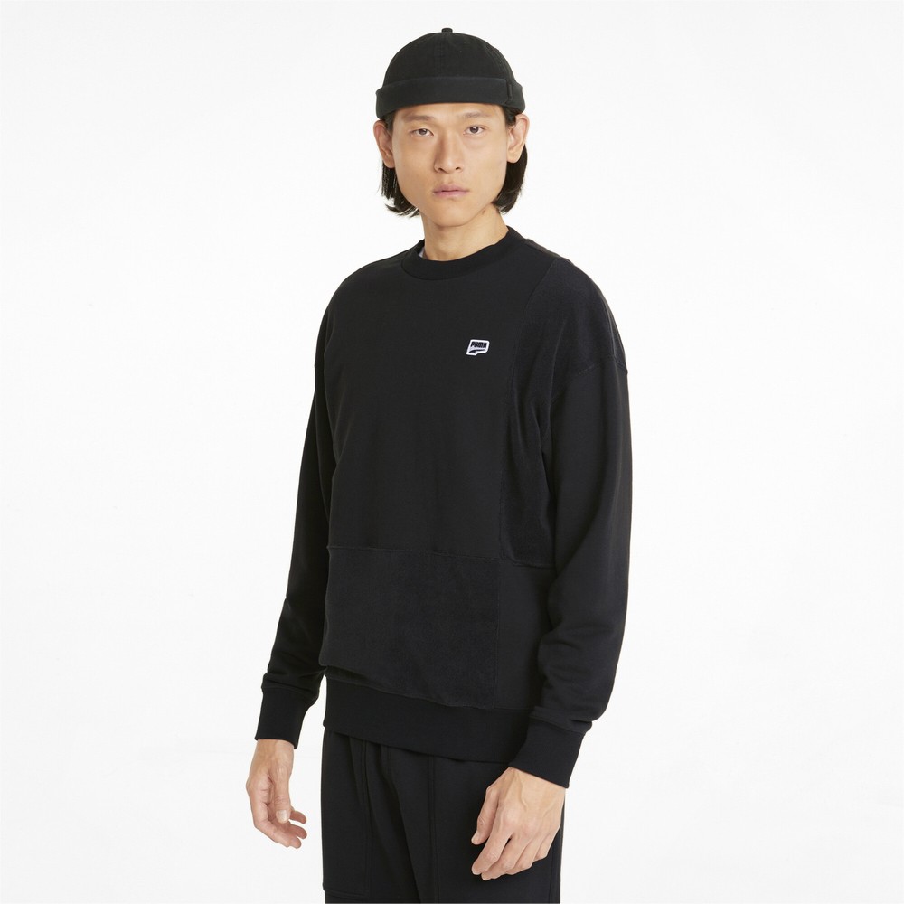 Puma Downtown Crew Neck Sweatshirt Mens Size XS   53367401