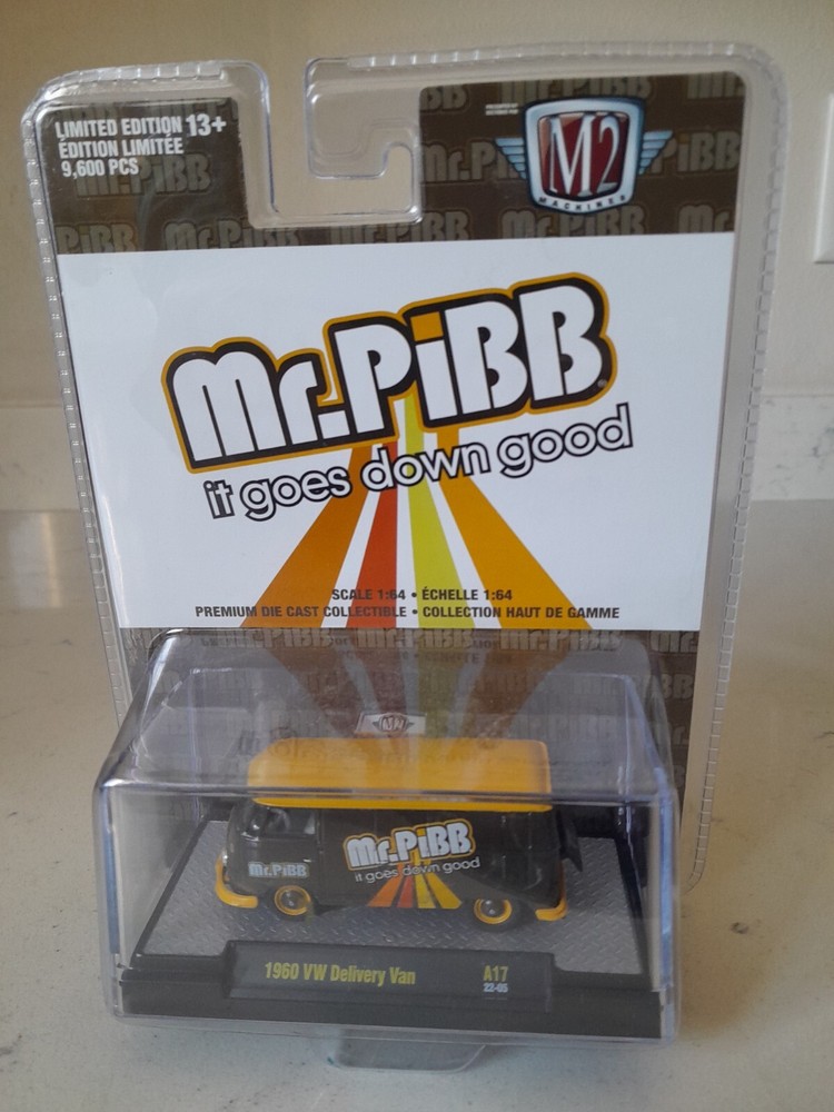 NOS M2 Machines Mr. Pibb 1960 VW Delivery Van CHASE Limited Edition Volkswagen