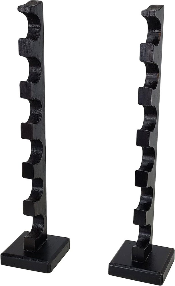 6-Tier Wooden Wizard Wand Stand for Tabletop Magic Wand Display