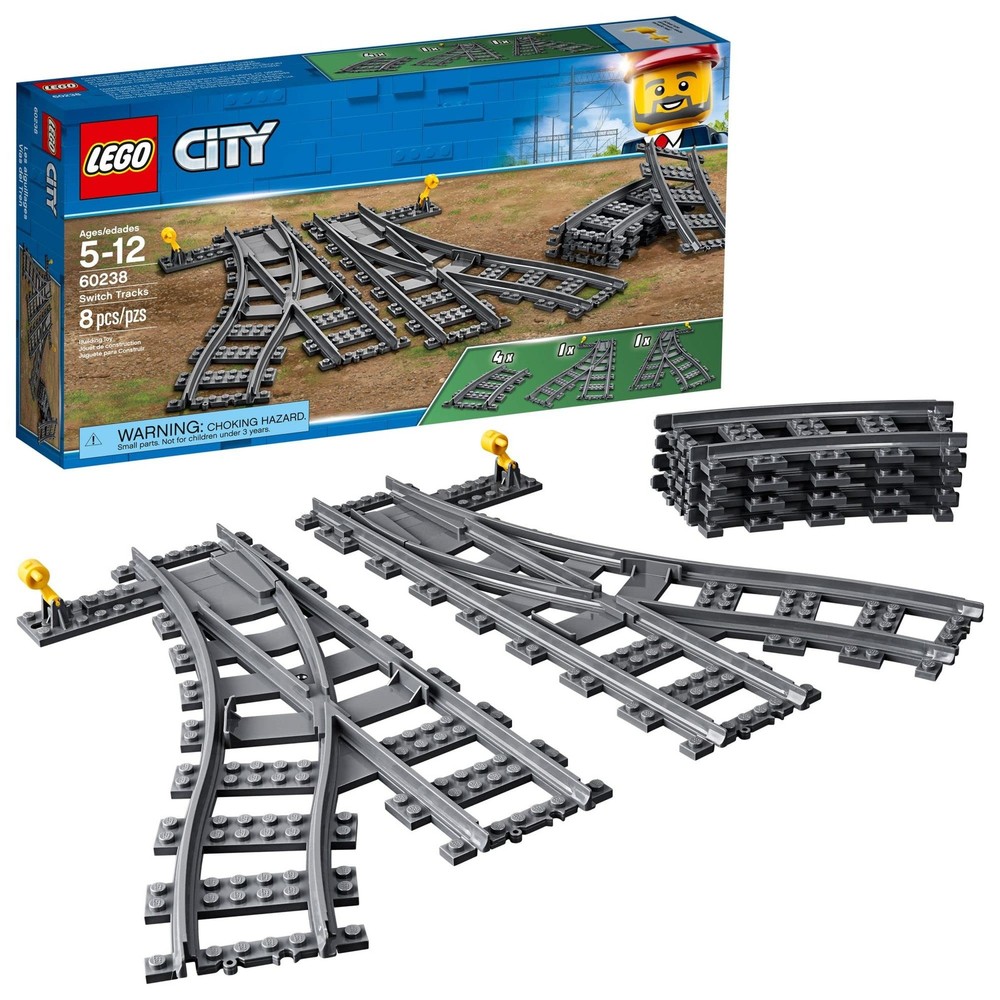 City Trains Switch Tracks 60238 Building Toy Set for Kids Ages 6+