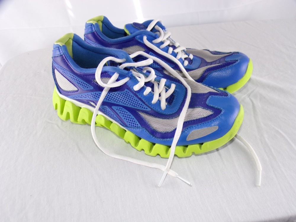 Reebok ZigTech Blue Green G34LDP Boys Sneakers Size US 5.5