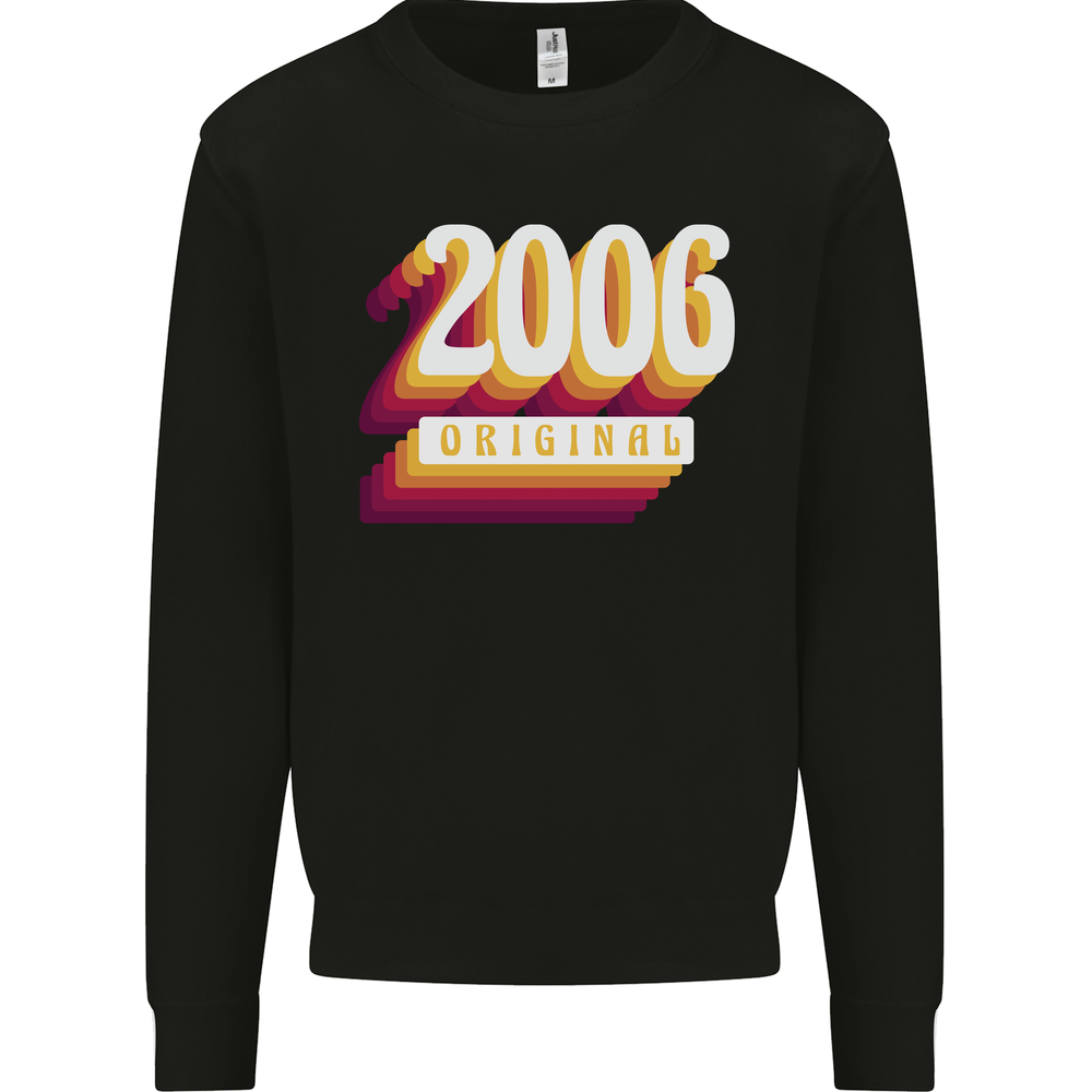 Retro 19th Birthday Original 2006 Mens Sweatshirt Jumper