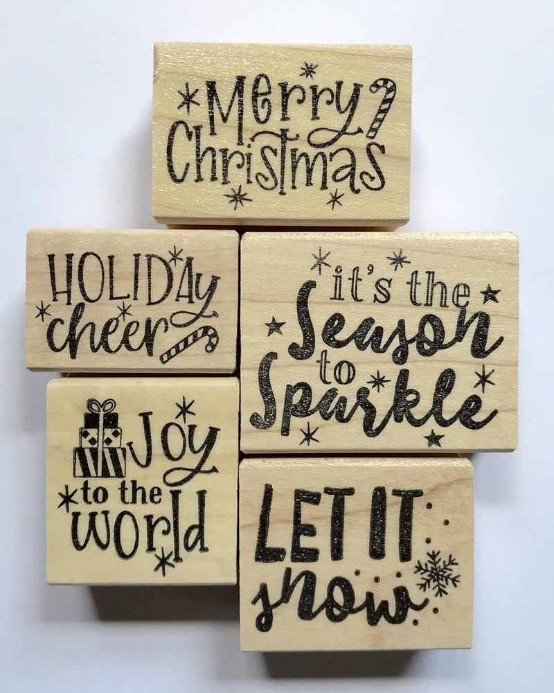 Christmas Rubber Stamp Set