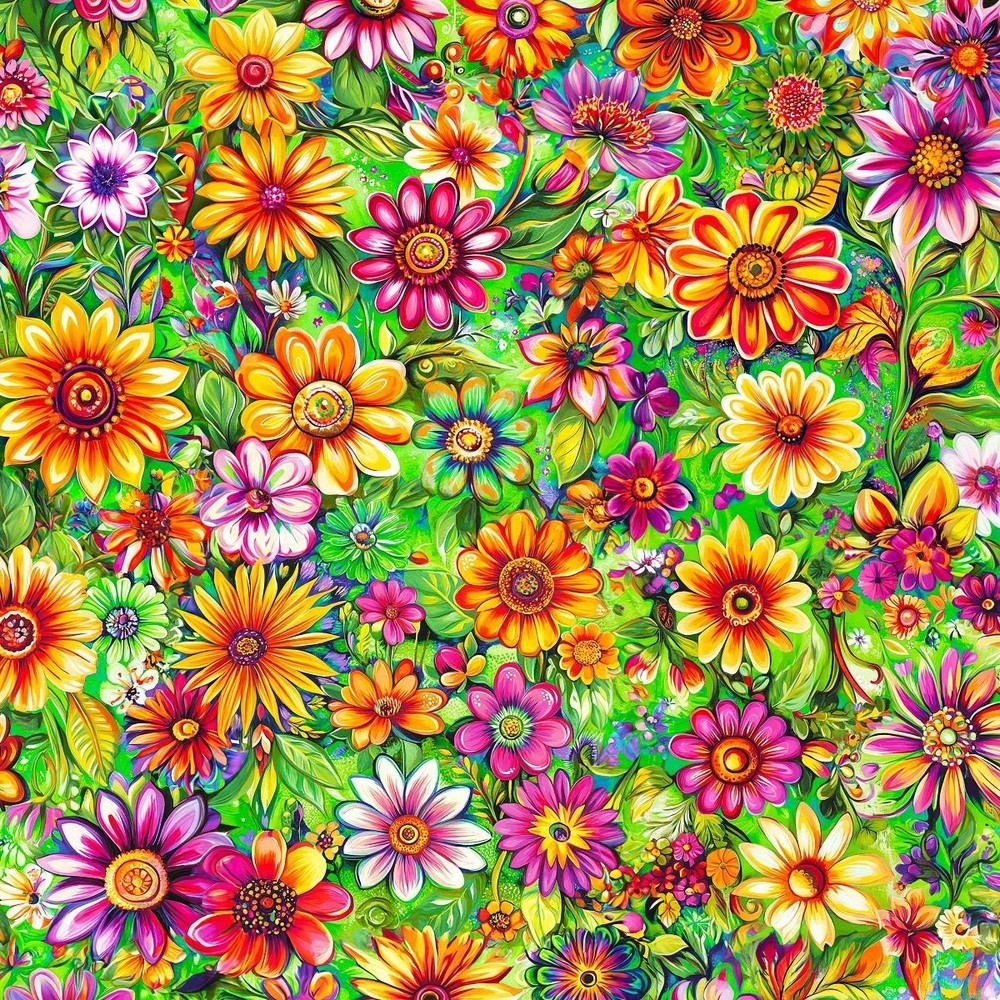 Groovy Garden Fabric 45