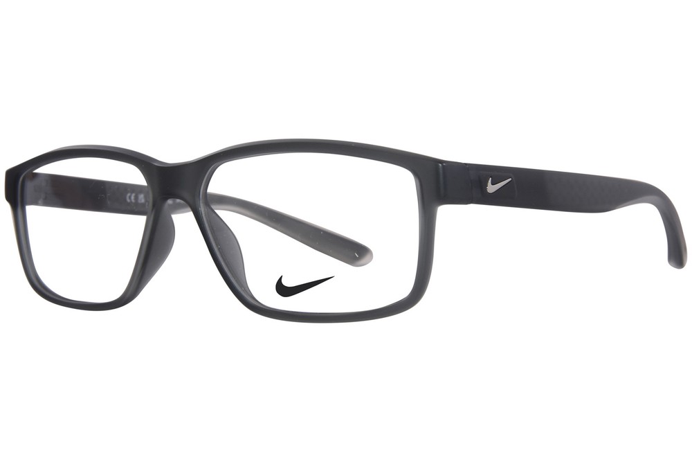 Nike 7092 068 Men's Crystal Dark Magnet Grey Clear Full Rim 57mm Eyeglasses