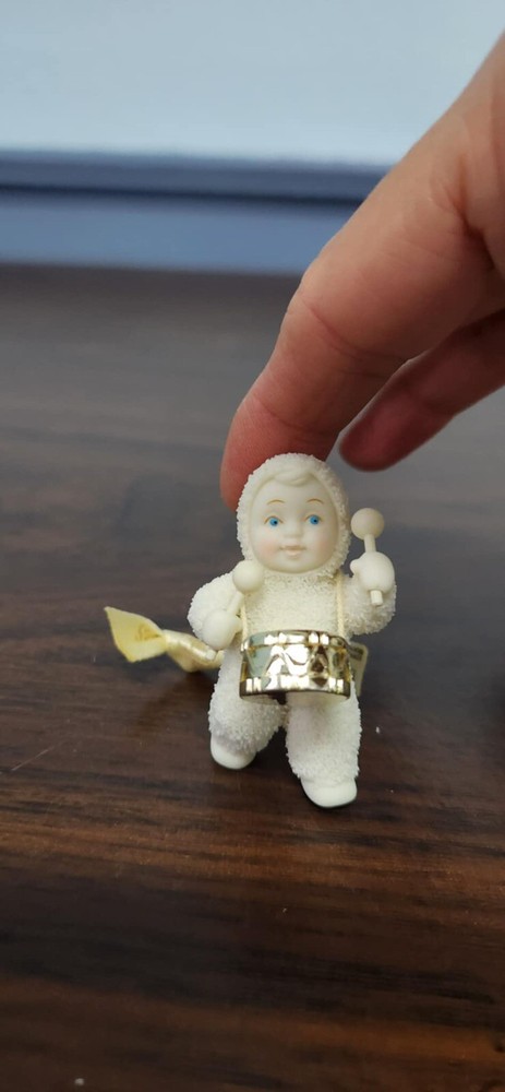 Department 56 Snowbabies Holiday Drummer Angel Christmas Ornament