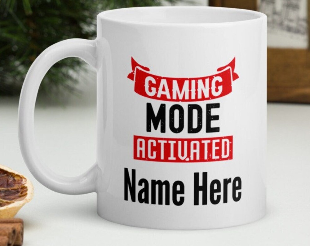 Video Gamer Mug Personalized Gaming Mode Activated  Coffee Mug Gamer Gift Video