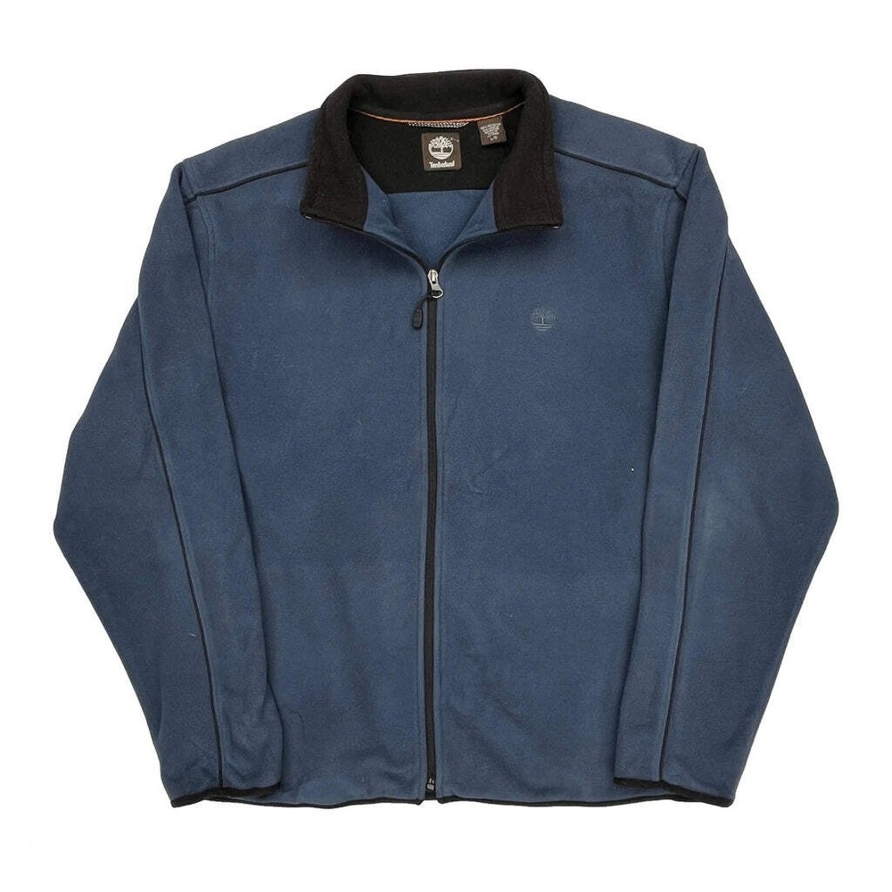 Timberland Fleece Jacket - Large Blue Polyester