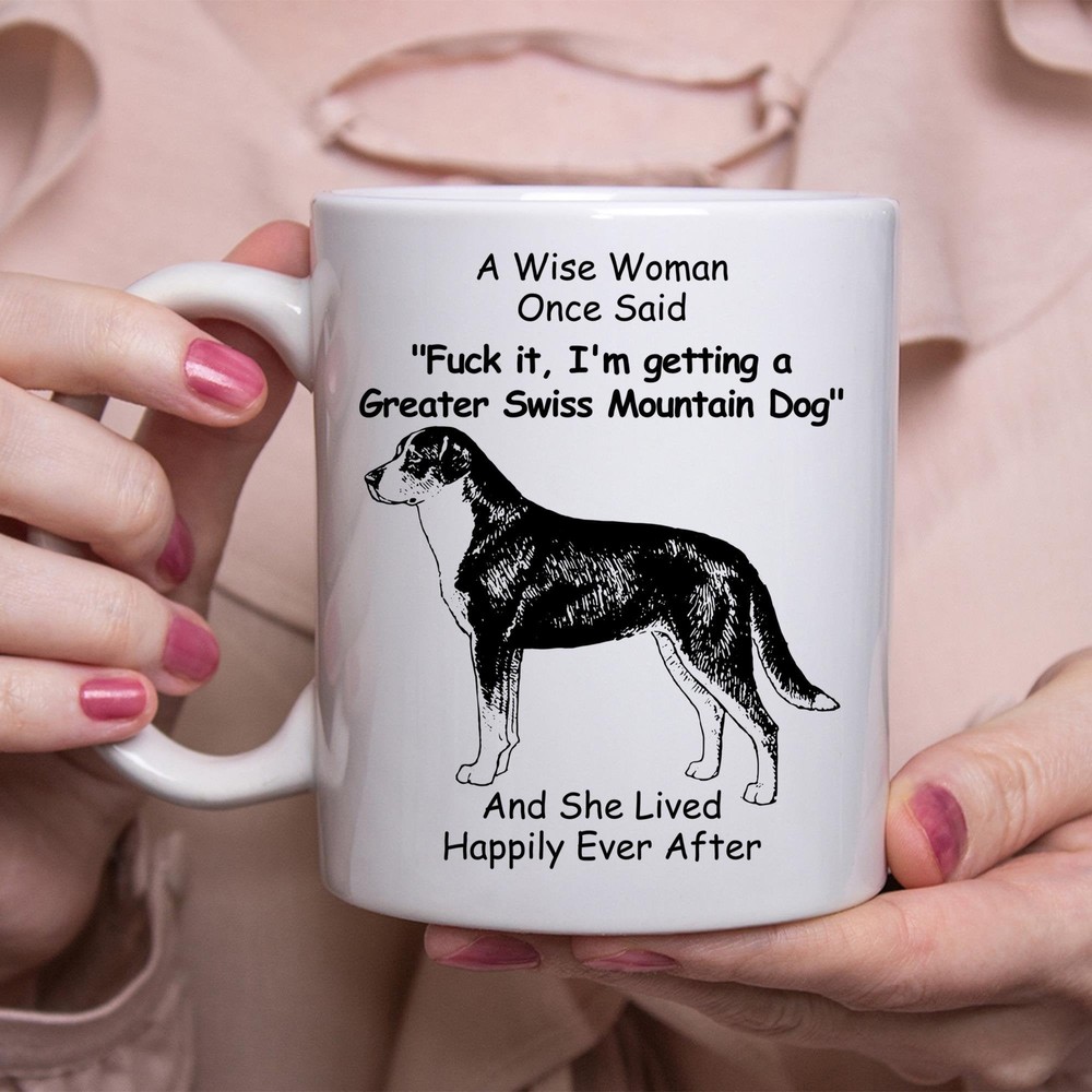 Funny Greater Swiss Mountain Dog Lover Gift - White Coffee Mug For Women  