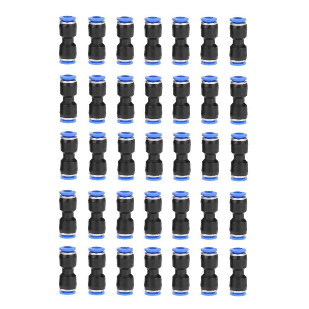 Straight Push Connectors, Quick Release Plastic Push to Connect Fittings Kit,...