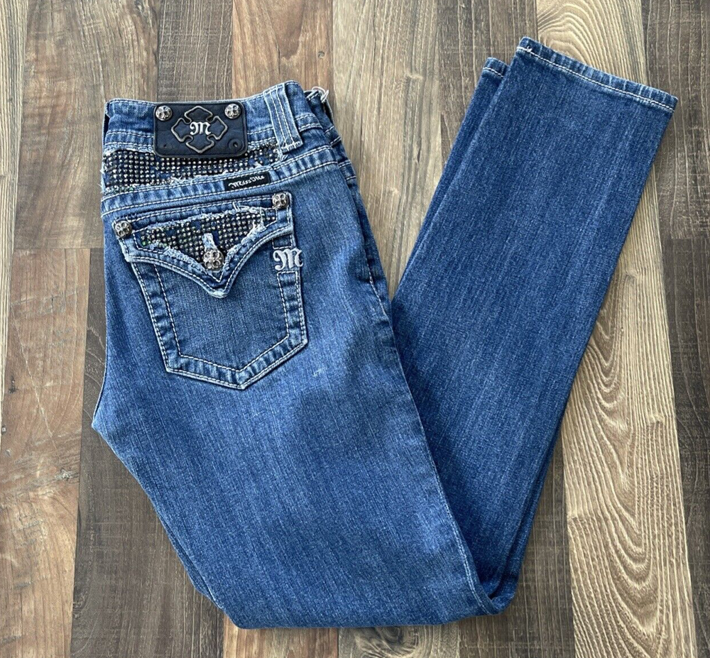 Miss Me Skinny Jeans Size 29 JP4221RSKR True Fit W30 L30