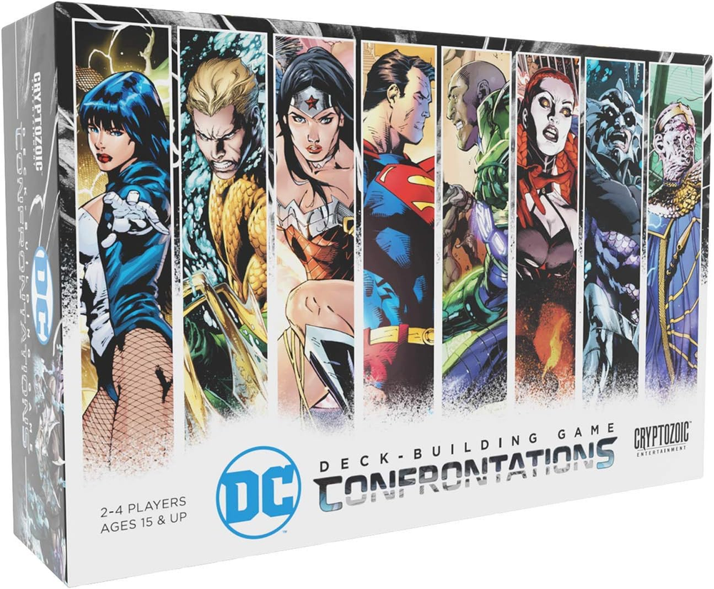 DC Deck-Building Game: Confrontations - Exciting 2V2 Format - Eight Iconic DC Ch