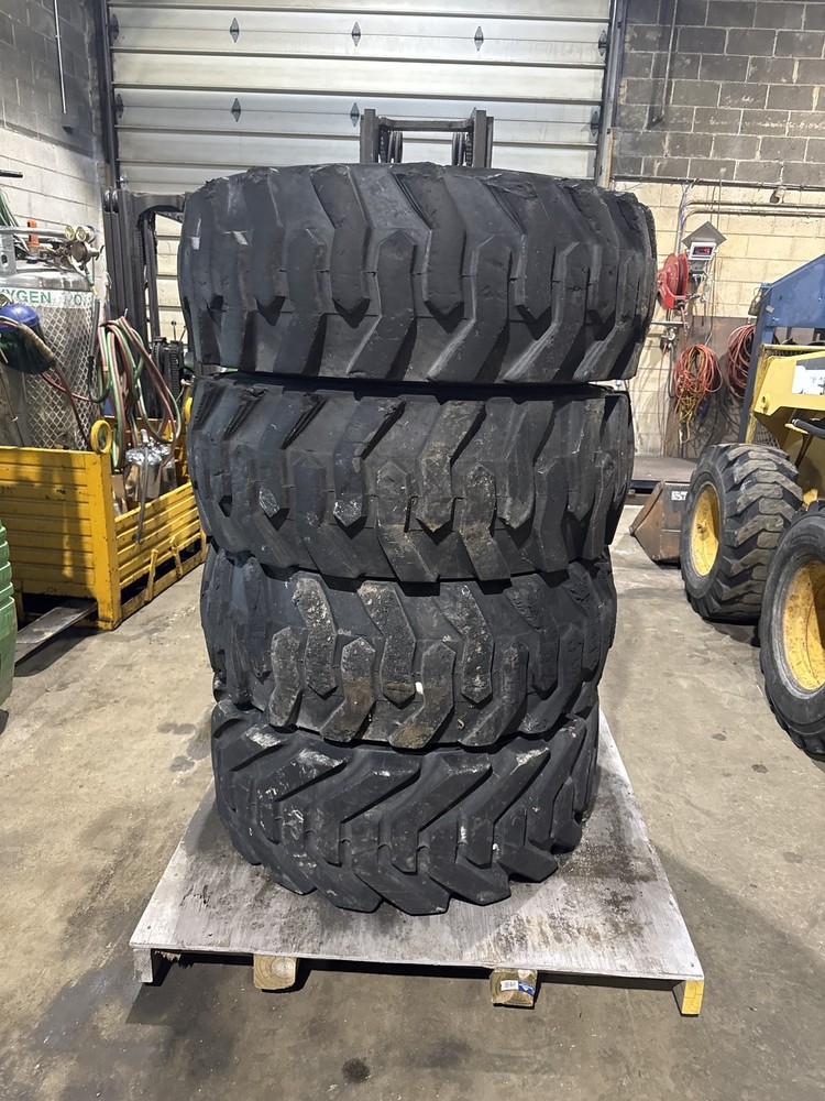 Lot of 4 Genie S80 Boom Lift Tires,Rims 385/65-22.5 Blackstone-OTR INV=33204