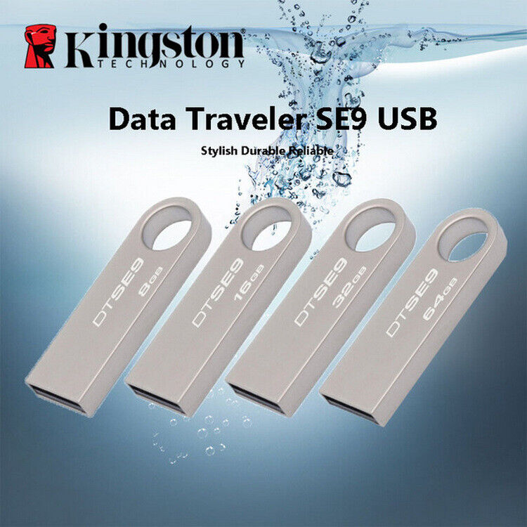 Kingston Silver USB 2.0 DTSE9 512GB UDisk Metal USB Flash Drive Memory Pen Stick
