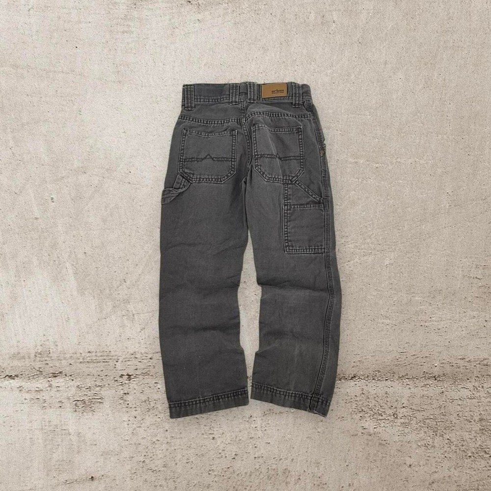 Gravel gray baby carpenter pants