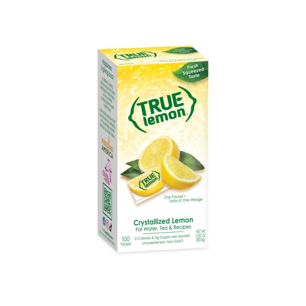 True Citrus TRUE LEMON Water Enhancer, Bulk 2.82 Ounce (Pack of 1), Red