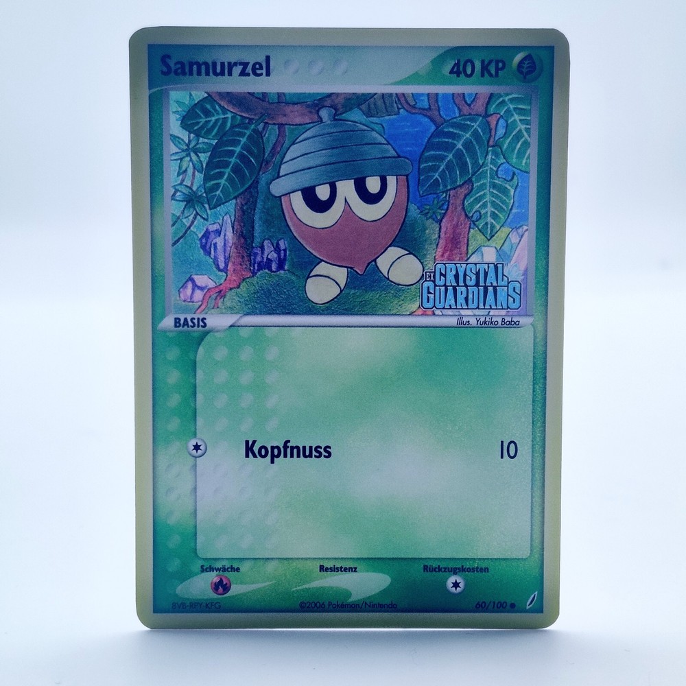 Pokemon TCG Samurzel 60/100 Reverse Holo EX Crystal Guardians NM
