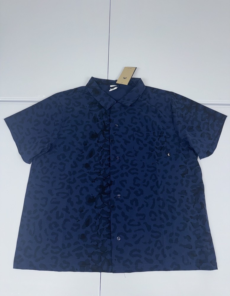 Nike SB Print Bowler Short Sleeve ButtonDown Skate Shirt Unisex Sz XL FN2595-410