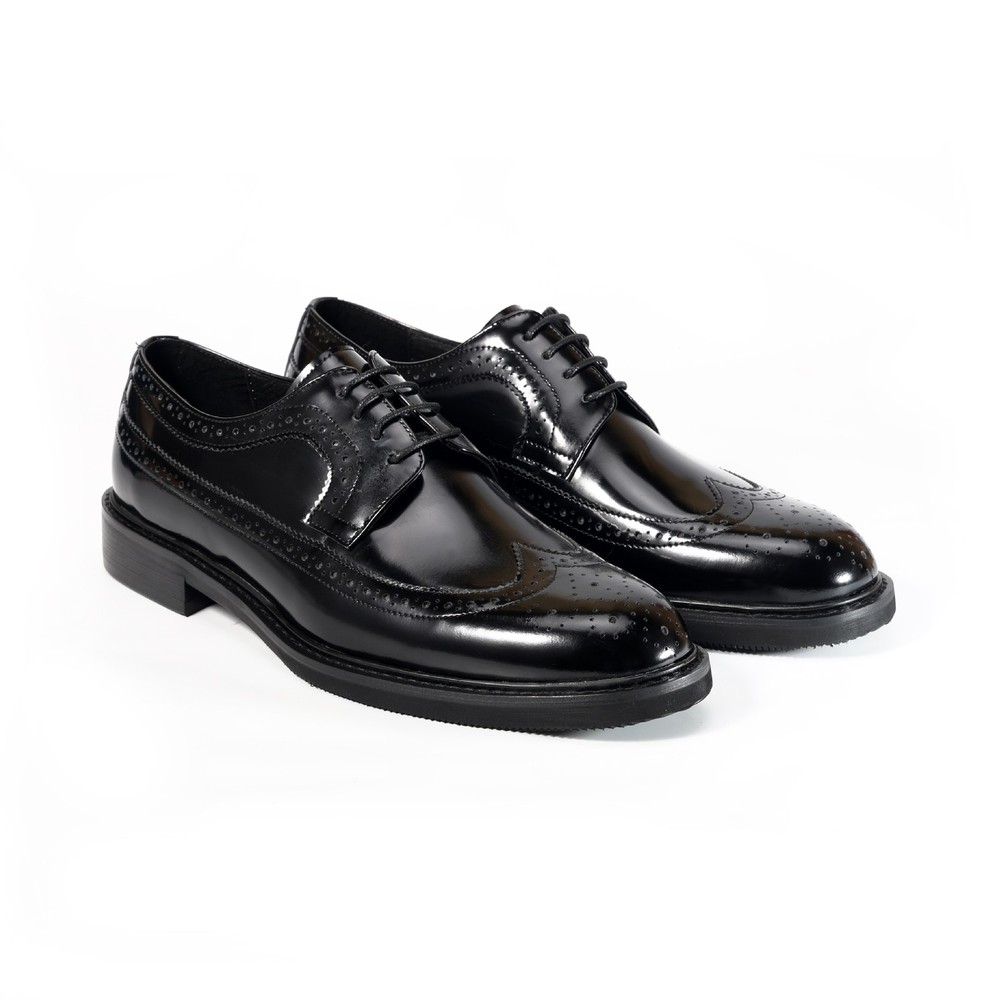 Mens Real Leather Carved Wing Tip Brogues Formal Dress Wedding Groom Shoes Retro