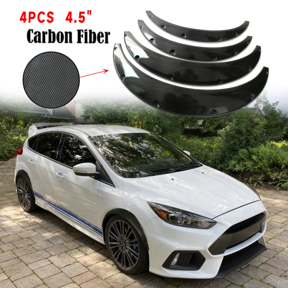 Carbon Fiber Fender Flares Wheel Arches Cover Body Kit For Ford Focus ST SE RS