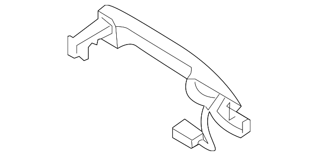 Genuine Mazda Outside Door Handle Part TK48-59-41XC-13
