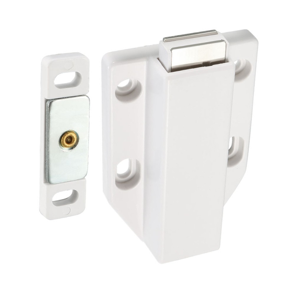 77x47mm Cabinet Magnets Latch - 1 Pack - ABS, Metal Door Catch - White