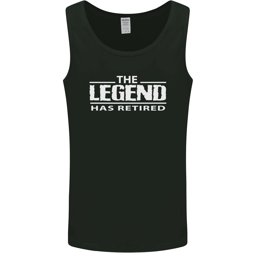 The Legend has Retired Retirement Funny Mens Vest Tank Top