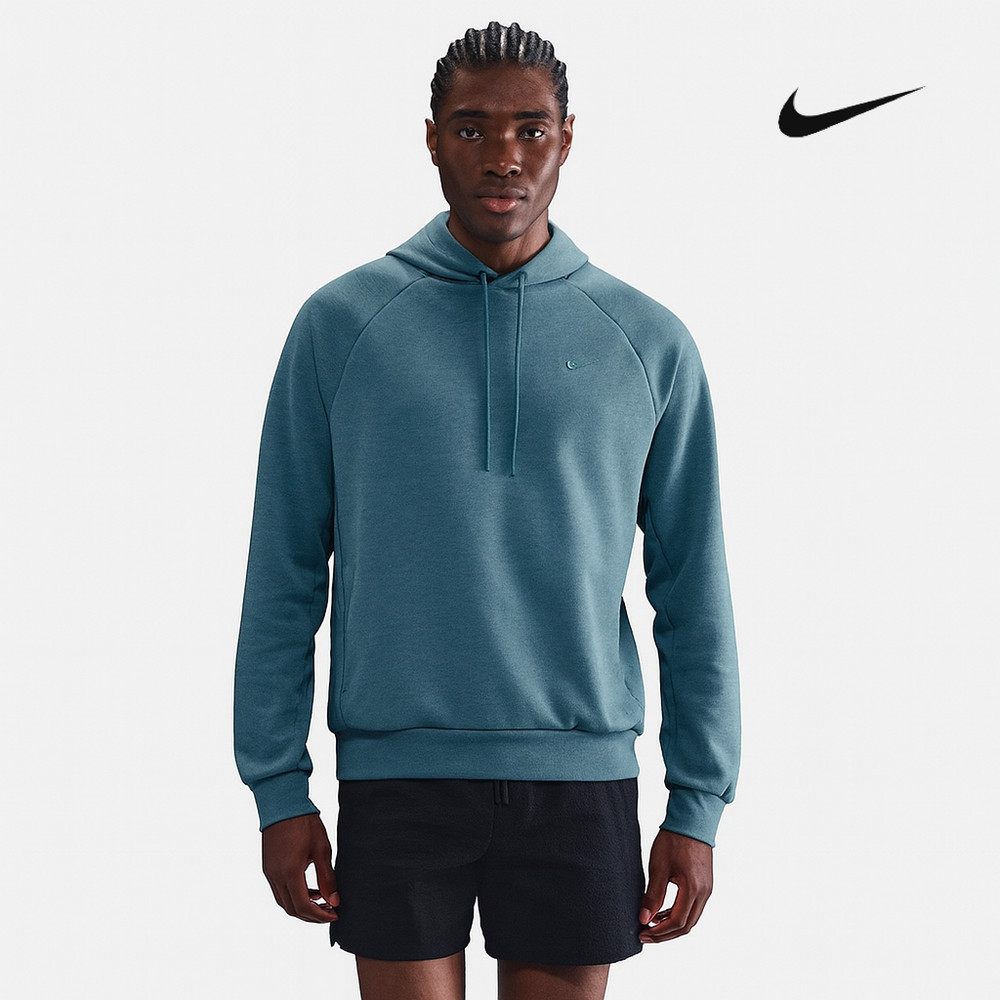 Nike Dri-FIT UV Mens Fleece Pullover Performance Hoodie Smoky Blue L XL 2XL