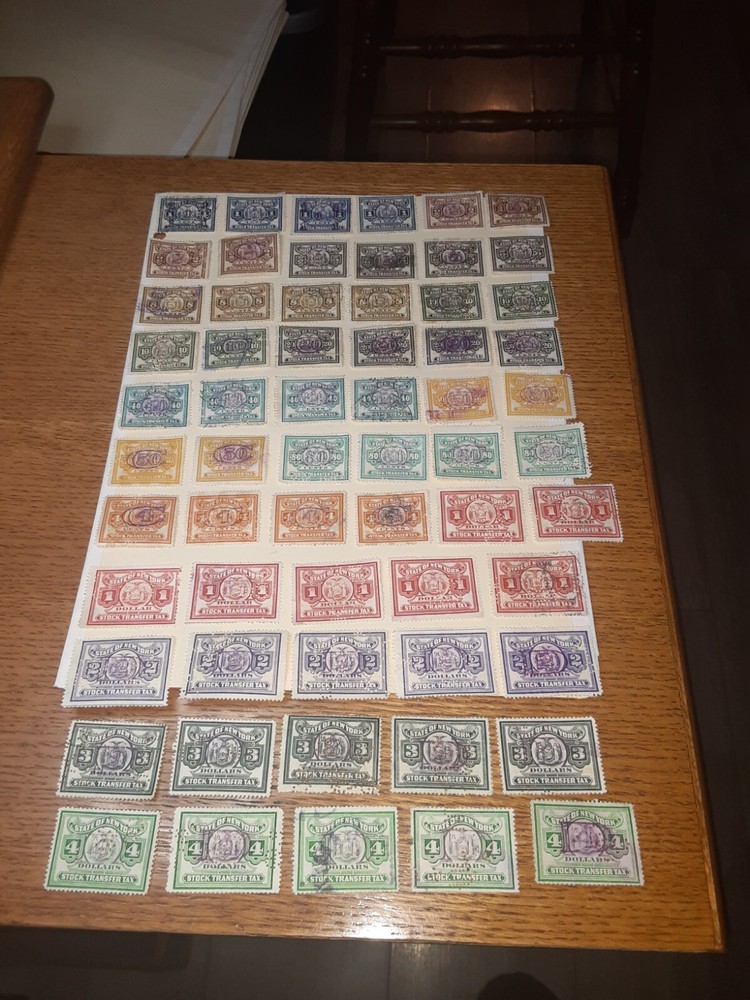 SL 5629/ US Stamps New York Stock Transfer Stamps us stamps collections lots