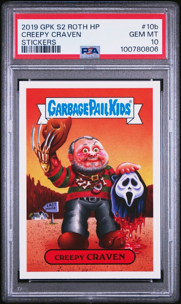 2019 Garbage Pail Kids Revenge of Horror-ible CREEPY CRAVEN 10b PSA 10 GEM Wes