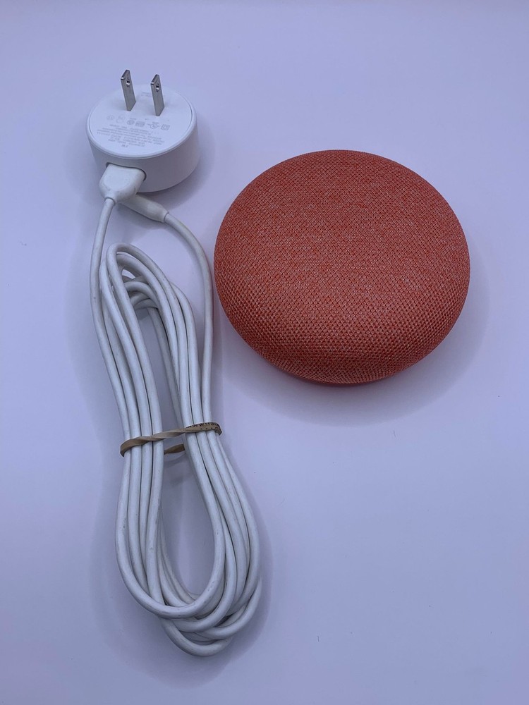 Google Nest Mini 2nd Gen Coral Bluetooth Speaker Very Good Condition  