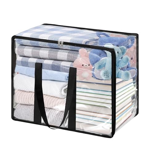 Clear 40L Blanket & Clothes Storage Bags - 1 Pack