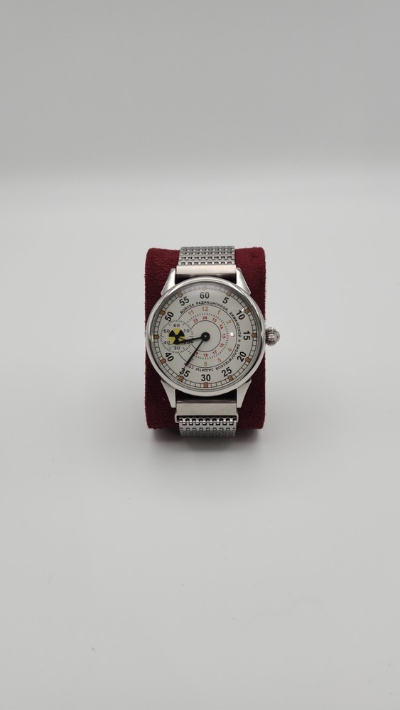 Vintage Molnija Silver Chernobyl Commemorative Wristwatch