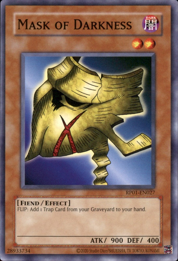 Mask of Darkness RP01-EN027 Yugioh Rare Card Dark Magician Support