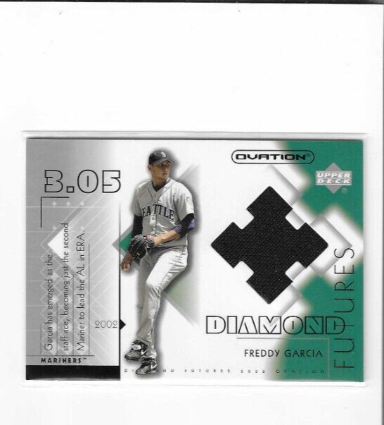 2002 Upper Deck Ovation Freddy Garcia Diamond Futures Jersey Card #DF-FG