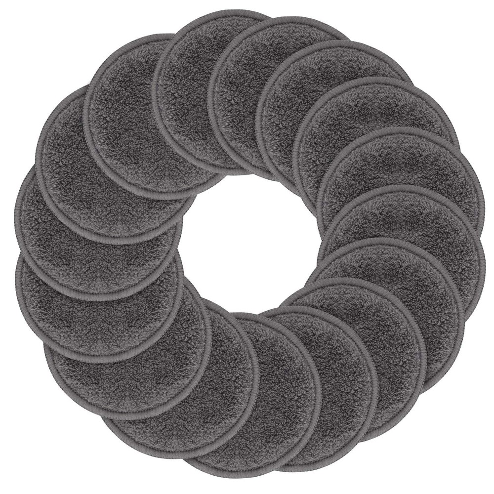 Reusable Makeup Remover Pads for Face,Eye,Lips 16 Pack Microfiber Face Cleans...