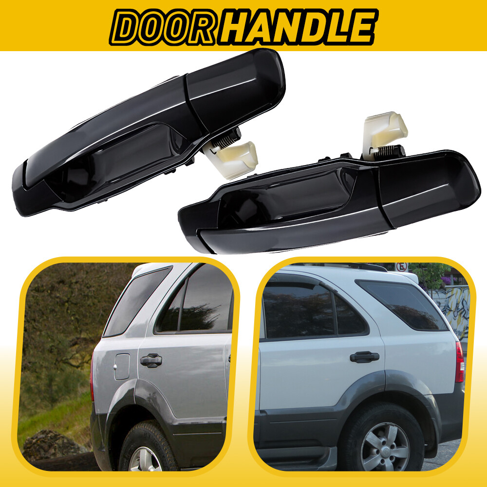 Exterior Door Handle For 2003-2009 Kia Sorento Primed Rear Driver & Passenger