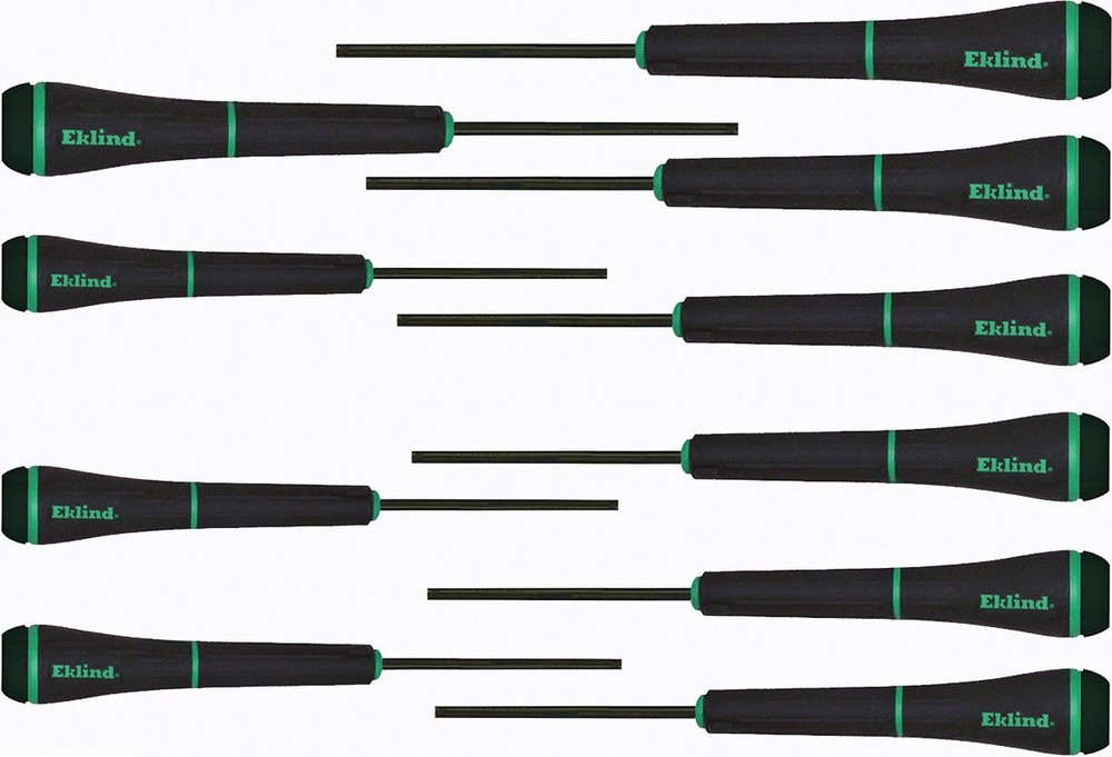 EKLIND 92200 PSD TORX Star Precision Screwdriver Set 10pc T3-T20 Metal Shaft